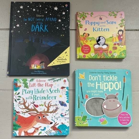 Usborne books lift the flap touchy feely sounds finger puppet book bundle - Picture 1 of 16